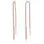 River Island Sterling Silver Tassel Threader Dangling Chain Earrings