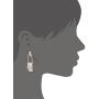 BONALUNA Bohemian Wood And Marble Effect Oblong Shaped Drop Statement Earrings