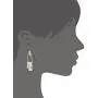 BONALUNA Bohemian Wood And Marble Effect Oblong Shaped Drop Statement Earrings BONALUNA Bohemian Wood And Marble Effect Oblong Shaped Drop Statement Earrings