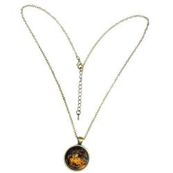 Necklace/Christmas Nativity Scene Christian Glass Dome Necklace