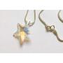 Royal Crystals Sterling Silver 925 Star Earrings and Star Pendant Necklace made with Blue Aurora Borealis Swarovski Crystals Fine Jewelry, 18 inches