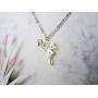 La Menagerie Flamingo Silver Origami Jewelry & Silver Geometric Necklace – 925 Sterling Plated Silver Necklace & Flamingo Necklaces for Women – Flamingo Necklace for Girls & Necklace
