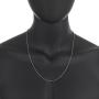 The Bling Factory 1mm High-Polished Stainless Steel Round Snake Chain Necklace