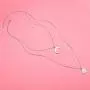 S925 Sterling Silver Moon Sun Double Layered Multilayer Choker Necklace for Women Lady S925 Sterling Silver Moon Sun Double Layered Multilayer Choker Necklace for Women Lady