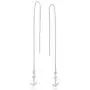 Contemporary Nautical Anchor .925 Sterling Silver Thread Slide Earrings Contemporary Nautical Anchor .925 Sterling Silver Thread Slide Earrings