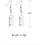 Creative Wine Bottle Pendant Hook Drop Dangle Earrings Vodka Bottle Pendant Earrings Jewelry for Women and Girls Party Accessories