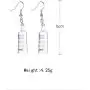 Creative Wine Bottle Pendant Hook Drop Dangle Earrings Vodka Bottle Pendant Earrings Jewelry for Women and Girls Party Accessories