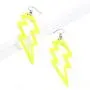 BELUCKIN Multicolor Acrylic Exaggerated Party Women Lightning Bolt Dangle Earrings Accessories Jewelry BELUCKIN Multicolor Acrylic Exaggerated Party Women Lightning Bolt Dangle Earrings Accessories Jewelry