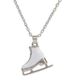 3D Adorable Ice Skate Charm Double-sided Pendant Necklace For Girls women