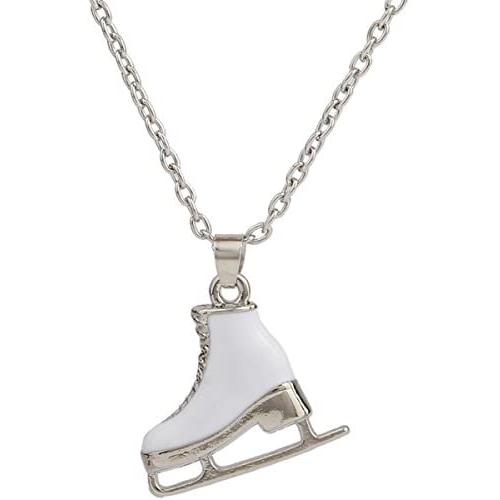 3D Adorable Ice Skate Charm Double-sided Pendant Necklace For Girls women