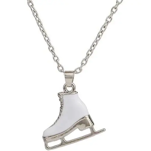 3D Adorable Ice Skate Charm Double-sided Pendant Necklace For Girls women