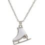 3D Adorable Ice Skate Charm Double-sided Pendant Necklace For Girls women