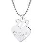 TAGOMEI Stainless Steel Pendant Necklace Round Strand Chains Necklace for Popular Young Singer Fans Gifts