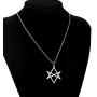 CENWA Unicursal Hexagram Symbol Necklace Stainless Steel Jewelry Unicursal Hexagram Necklace
