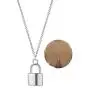 YOOE Cute Silver Lock Necklace for Women.Punk Metal Padlock Y Pendant Necklace,Geometric Lock Type Choker Egirl Necklace Girl Aesthetic Jewelry