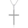 Cerylle 925 Sterling Silver CZ Cross Hope Faith Pendant for Women Necklace Making
