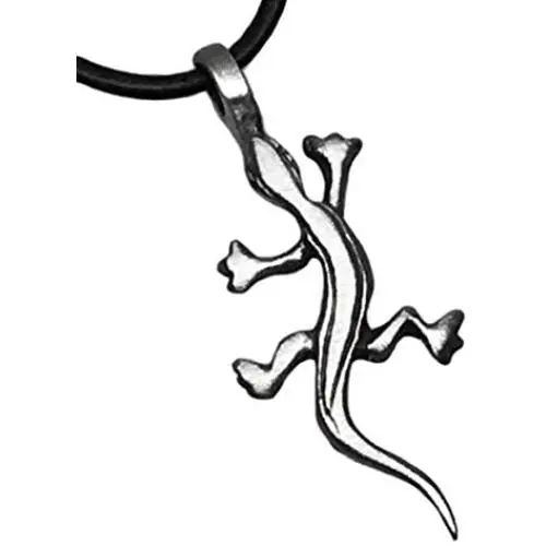 Trilogy Jewelry Pewter Lizard Gecko Salamander Pendant on Leather Necklace Trilogy Jewelry Pewter Lizard Gecko Salamander Pendant on Leather Necklace
