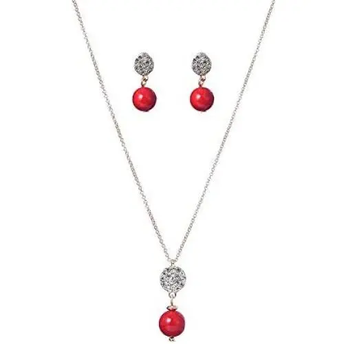 Pearl Necklace and Earring Set for Women Gold Plated Pearl Pendant Necklace Fashion Jewelry Pearl Necklace and Earring Set for Women Gold Plated Pearl Pendant Necklace Fashion Jewelry