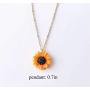 OBSUN Initial Sunflower Necklace Letter Sunflower Card Neckalce You are Sunshine Gift Sunflower Jewelry Gifts for Women Girls