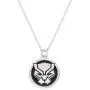Marvel Comics Black Panther Jewelry, Stainless Steel Pendant Necklace, 22'' Ball Chain Marvel Comics Black Panther Jewelry, Stainless Steel Pendant Necklace, 22'' Ball Chain