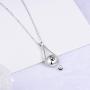 Fookduoduo Sterling Silver Teardrop Urn Necklaces for Ashes Memorial Ash Jewelry Cremation Eternity Urn Pendant Necklace for Women