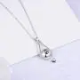 Fookduoduo Sterling Silver Teardrop Urn Necklaces for Ashes Memorial Ash Jewelry Cremation Eternity Urn Pendant Necklace for Women