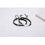 MEALGUET Stainless Steel ID Plate Bracelets Custom Engraving Handmade Braided Rope Wrist Bangle for Men Women Friendship Couple Bracelet for Christmas