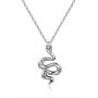Gold Snake Pendant Necklace 16 Inch