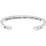 Bracelets for Women Inspirational Gifts for Women Personalized Jewelry for Best Friend Friendship Teen Girls Birthday Unique Motivational Cuff Bangle