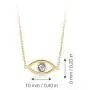 GELIN 14k Solid Gold 0,01 ct Diamond Open Evil Eye Pendant Necklace for Women, 18'' GELIN 14k Solid Gold 0,01 ct Diamond Open Evil Eye Pendant Necklace for Women, 18''