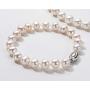 Pearl Bracelets Freshwater Cultured Genuine Pearl Bracelet with Sterling Silver Clasp Pearl Jewelry Gift for Women Girls Bridesmaid 7.1 Inches 6-7mm/7-8mm/8-9mm/9-10mm/10-11mm