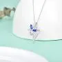 Butterfly Necklace 925 Sterling Silver Infinity Pendant CZ Chain Fashion Jewelry for Women Teen Girls