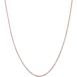 Bling For Your Buck Rose Gold-Tone Over Sterling Silver 1.2mm Very Thin Italian Cable Chain Necklace 14'' - 36''