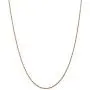 Solid 14k Rose Gold 1.5mm Diamond-Cut Rope Chain Necklace - with Secure Lobster Lock Clasp Solid 14k Rose Gold 1.5mm Diamond-Cut Rope Chain Necklace - with Secure Lobster Lock Clasp