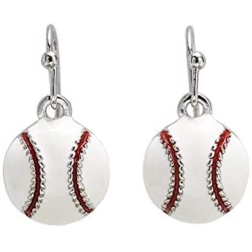 GIMMEDAT Baseball Enamel Dangle Earrings Jewelry Women Mom Fan Gift
