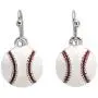 GIMMEDAT Baseball Enamel Dangle Earrings Jewelry Women Mom Fan Gift GIMMEDAT Baseball Enamel Dangle Earrings Jewelry Women Mom Fan Gift