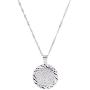 Silver Color Men Allah Pendant Necklace Link Round Fashion Allah Chain Jewelry