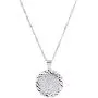 Silver Color Men Allah Pendant Necklace Link Round Fashion Allah Chain Jewelry