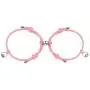 LAOBOYS JEWELLERY 2Pcs Magnetic Couple Bracelets Mutual Attraction Bracelet Relationship Matching Friendship Rope Bracelet Set Gift for Women Men Boyfriend