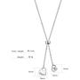 Ubrand 12 Constellations Necklace, Stainless Steel Heart-Shaped 12 Constellations for Women Jewelry Constellation Vertical Bar Looped Adjustable Long Necklace Birthday Gifts