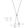 Ubrand 12 Constellations Necklace, Stainless Steel Heart-Shaped 12 Constellations for Women Jewelry Constellation Vertical Bar Looped Adjustable Long Necklace Birthday Gifts