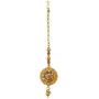 Crunchy Fashion Bollywood Style Traditional Indian Wedding Jewelry Necklace Earring with Maang Tikka Set for Women Girls