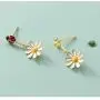 SLUYNZ 925 Sterling Silver Daisy Dangle Earrings for Women Teen Girls Cute Ladybird Flowers Drop Earrings SLUYNZ 925 Sterling Silver Daisy Dangle Earrings for Women Teen Girls Cute Ladybird Flowers Drop Earrings