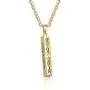 Personalized Engraved Necklace for Women Men Custom Stainless Steel Necklace Engraved Name Vertical Bar Necklace Birthday Gifts for Boyfriend