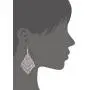 Boho Geometric Filigree Rhombus Shape Tiered Dangle Drop Statement Earrings Boho Geometric Filigree Rhombus Shape Tiered Dangle Drop Statement Earrings
