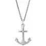 Ritastephens Sterling Silver Shiny Mariner Cross Anchor Charm Pendant Necklace (18, 20, 24 Inches)