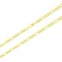 Nuragold 14k Yellow Gold 5.5mm Solid Figaro Chain Link Pendant Necklace, Mens Jewelry Lobster Lock 20'' 22'' 24'' 26'' 28'' 30''