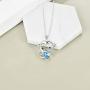 ONEFINITY Monkey Necklace 925 Sterling Silver Monkey Necklace Cute Animal Pendant for Women Jewelry Gifts (Heart Monkey)