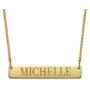 MyNameNecklace Personalized Bar Necklace Engraved Name Necklace Nameplate Bar-Christmas Jewelry Gift- Women Custom Pendant