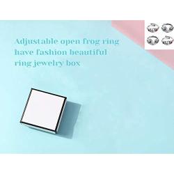 ZMBKHYBG 4 Pcs Frog Open Rings Adjustable Vintage Cute Animal Frog Finger Wrap Rings Party Jewelry